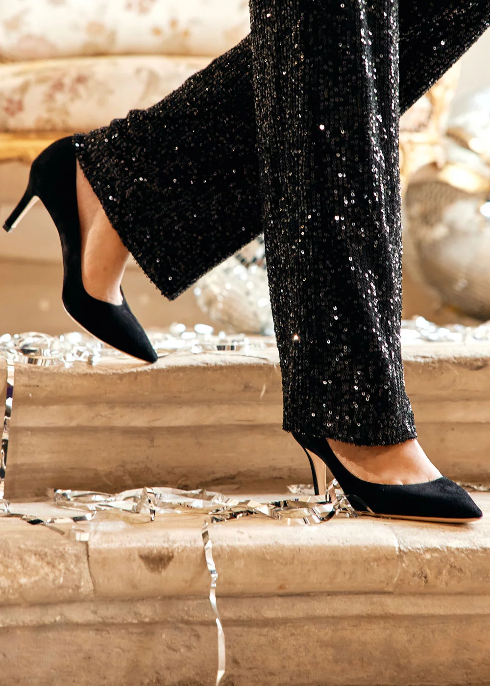 ESCARPIN RABELAIS VELOURS NOIR