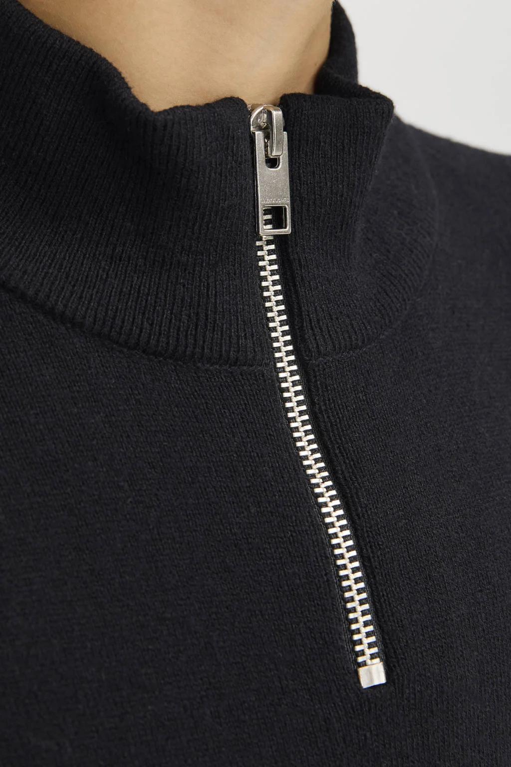 JACK & JONES JUNIOR trui zwart fijn gebreid