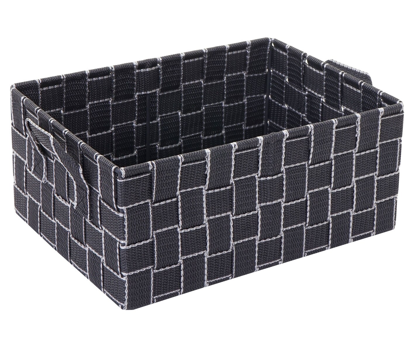 Aufbewahrungskorb MCW-C37, Dekokorb Korb Körbchen Aufbewahrung Regalkorb Deko 12x28x20cm ~ dunkelgrau