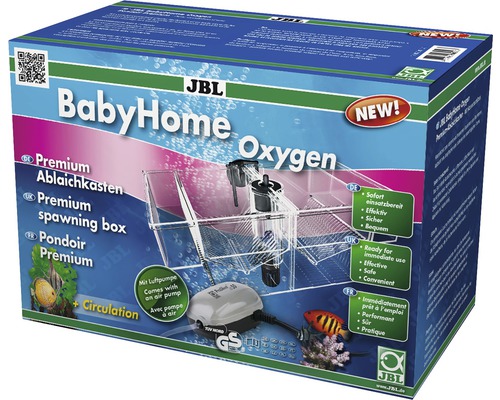 JBL BabyHome Oxygen kweekbox met luchtpomp, luchtslang en luchtsteen
