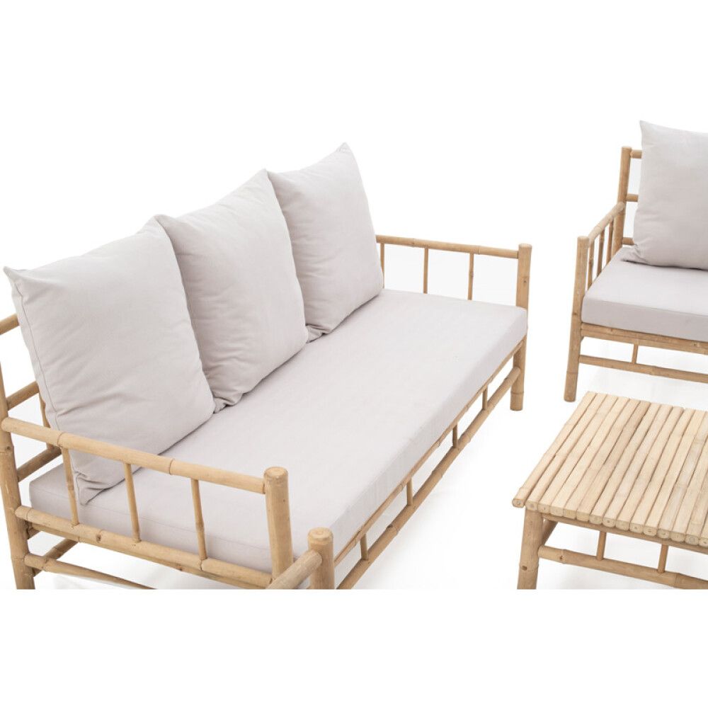 SOFAGRUPPE SUNFUN KLOCKARBODA BAMBUS NATUR