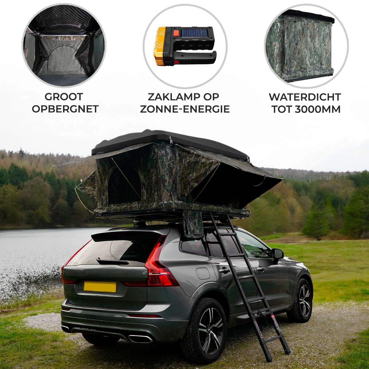 Monstershop Camouflage 2-3 persoons daktent