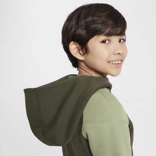 Nike Sweat à Capuche NSW Tech Fleece 24 - Vert/Noir Enfant