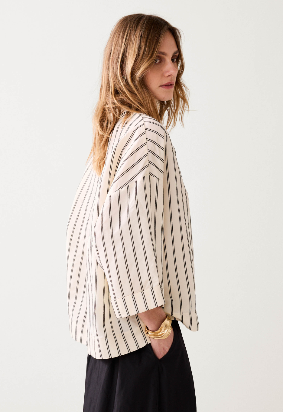 Summum Chenille-Streep Blouse