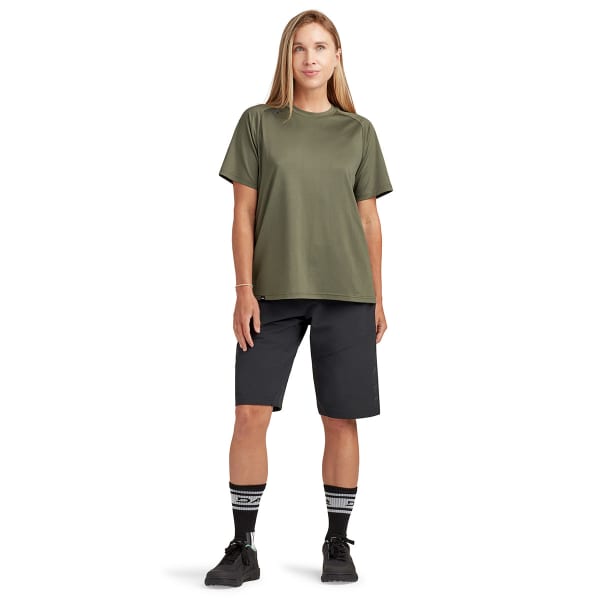 Bons plans textile été DAKINE WOMEN'S SYNCLINE S/S JERSEY CANOPEE GREEN