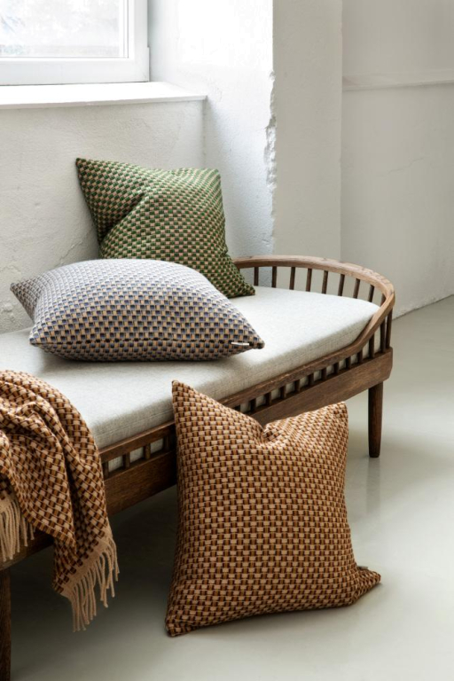 Røros Tweed Isak kussen 60x60 Chestnut