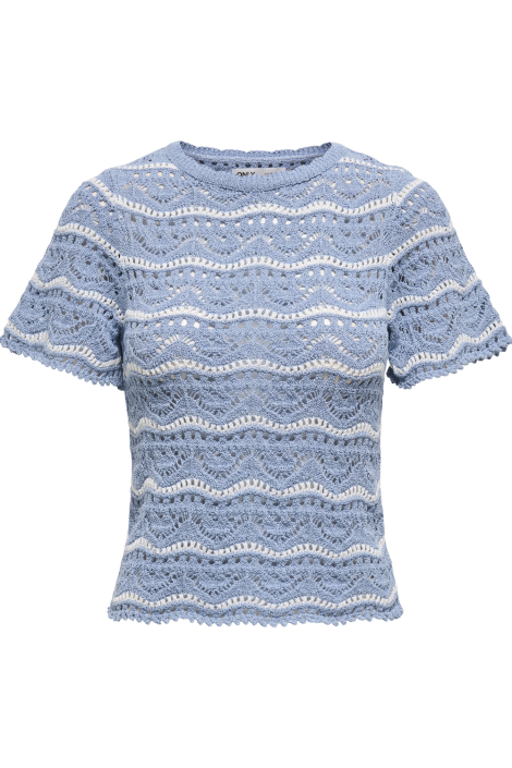 Only blauwe dames t-shirt