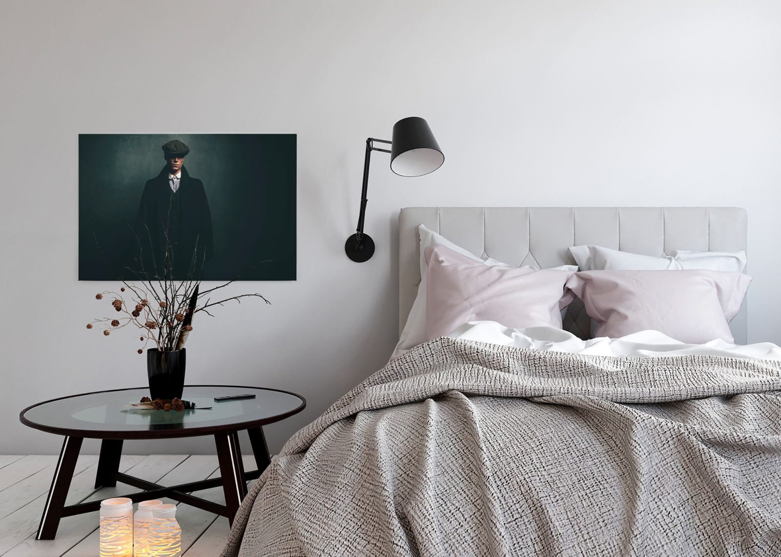 Leinwandbild ROGER 2 - grün-schwarz - 90x60 cm