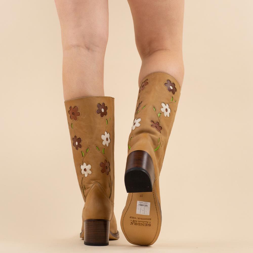 Sendra retro boots 4755 miele lavado