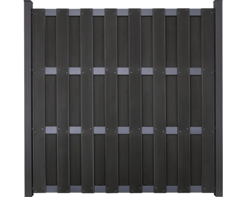 Hoofdelement GroJa DIY-Merano kit zonder palen, dwarsbalken, antraciet, 180 x 180 cm, antraciet