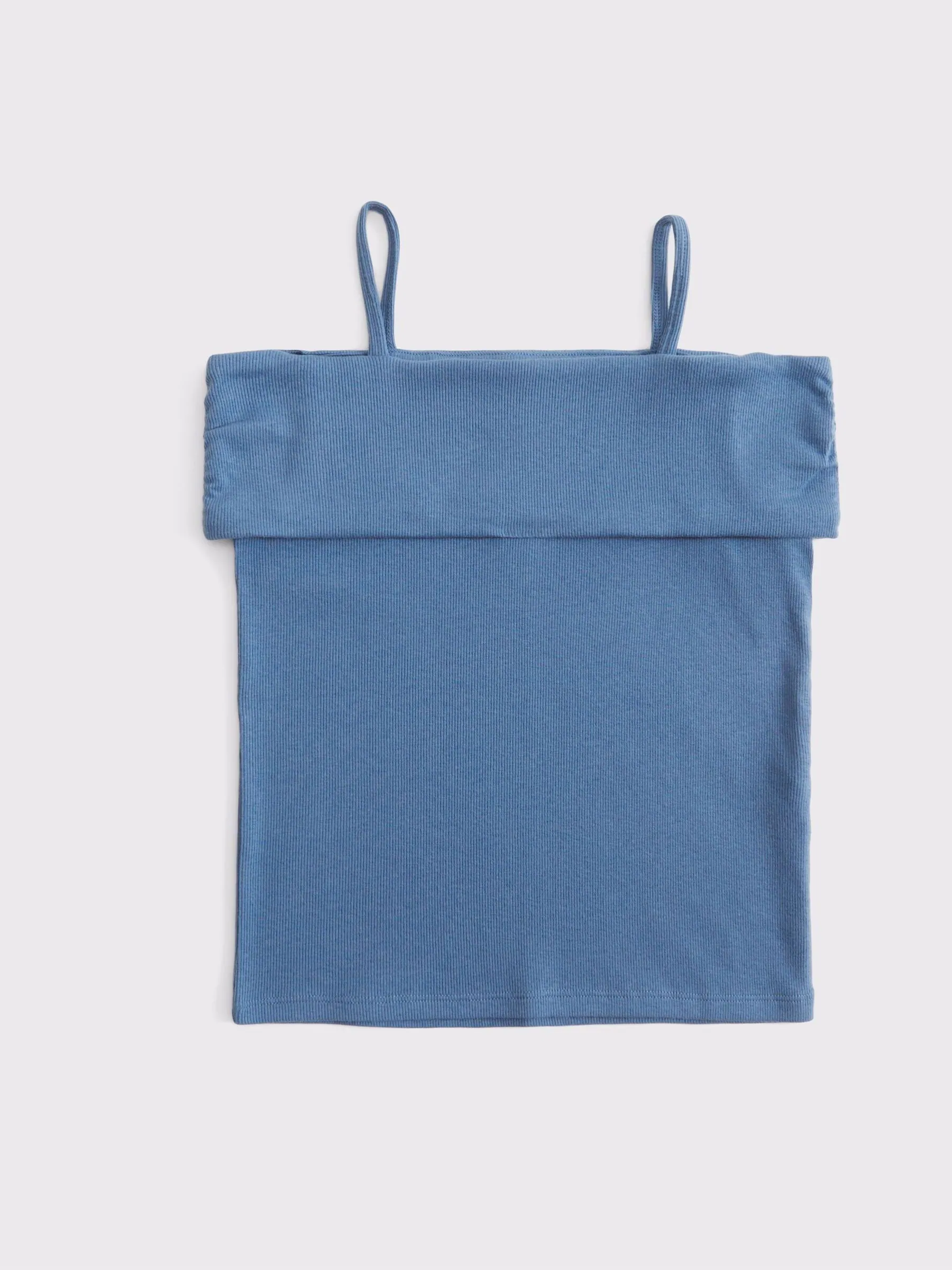 Blauw - Abercrombie & Fitch Drapey Off Shoulder Top