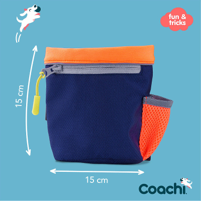 Coachi Futterbeutel Hund blau-orange