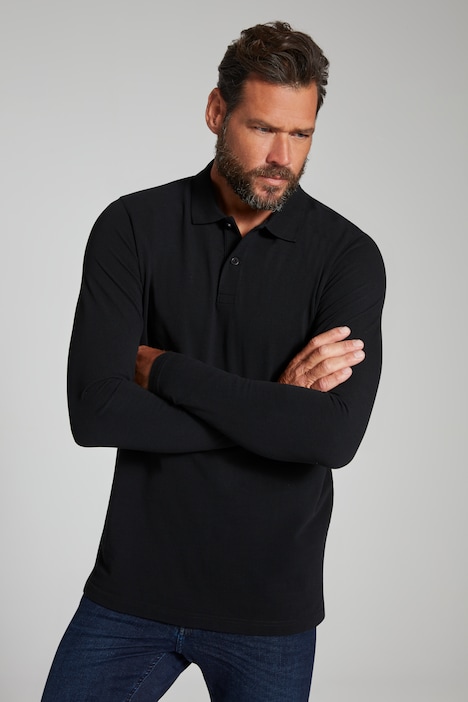 JP 1880 Poloshirt, Basic, Langarm, Piqué, bis 8 XL