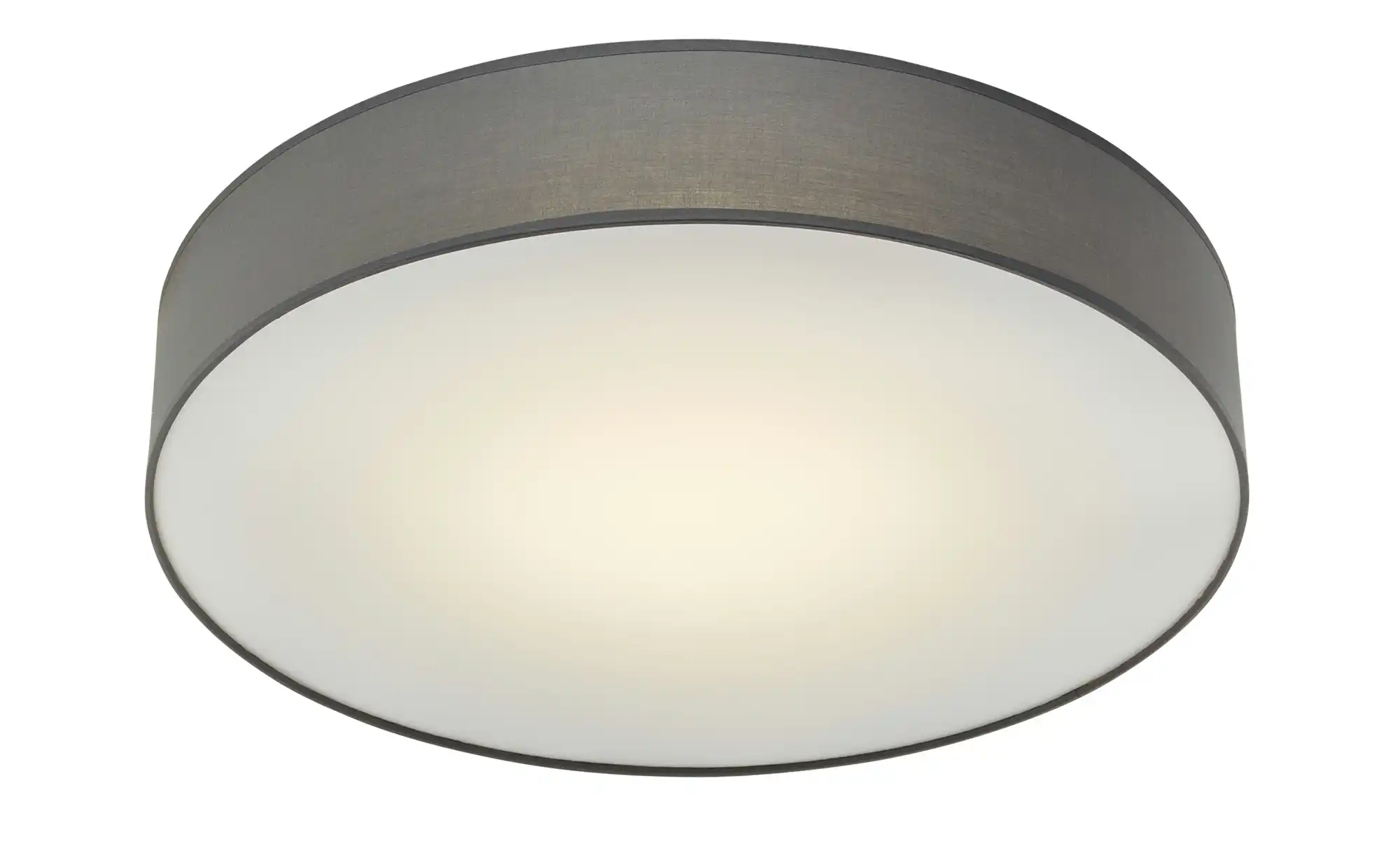 KHG LED-Deckenleuchte, mit Stoffschirm grau
