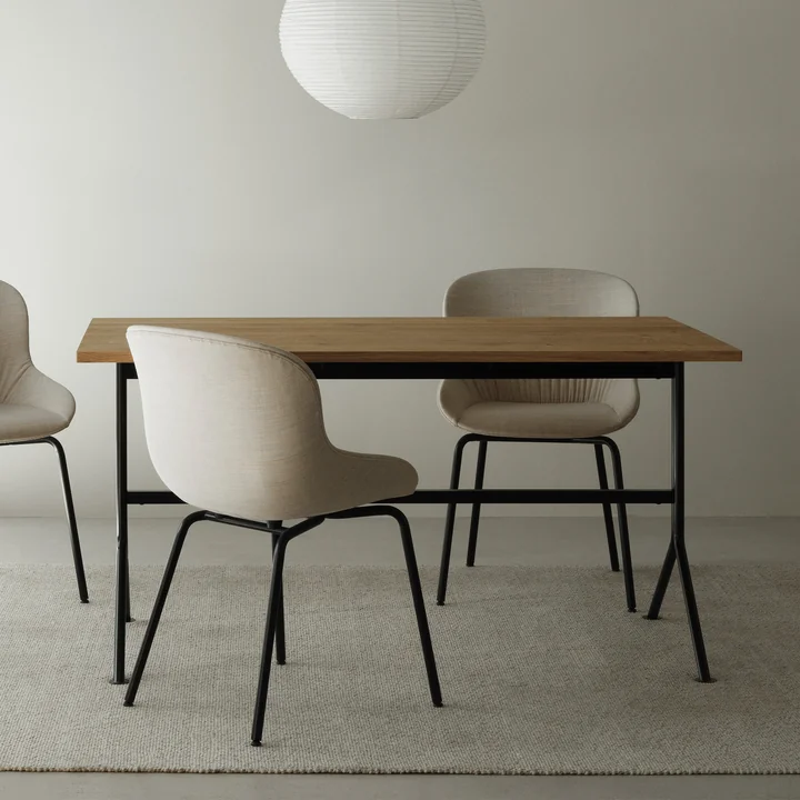 Normann Copenhagen - Kip Schreibtisch, 80 x 150 cm, Eiche / schwarz