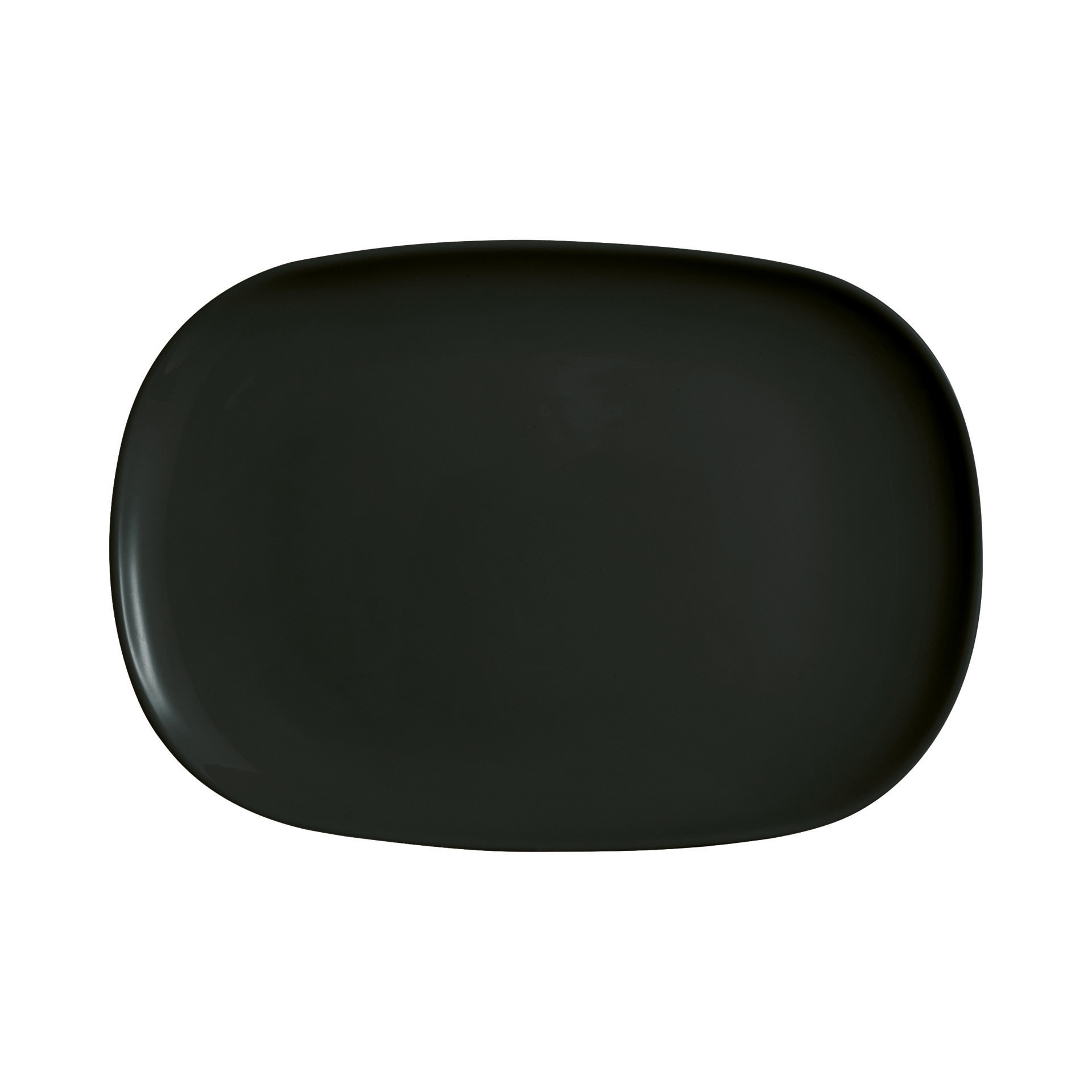 CreaTable Grillteller ITALIEN PARTY 34 cm Glas schwarz