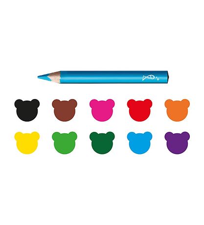 Carioca Baby Buntstifte - 10 st. - Bunt