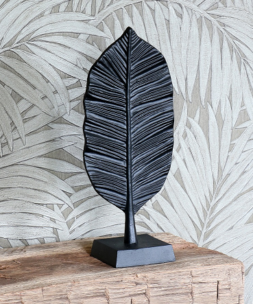 Deco Veer Lorena zwart L15 x B10 x H37 cm