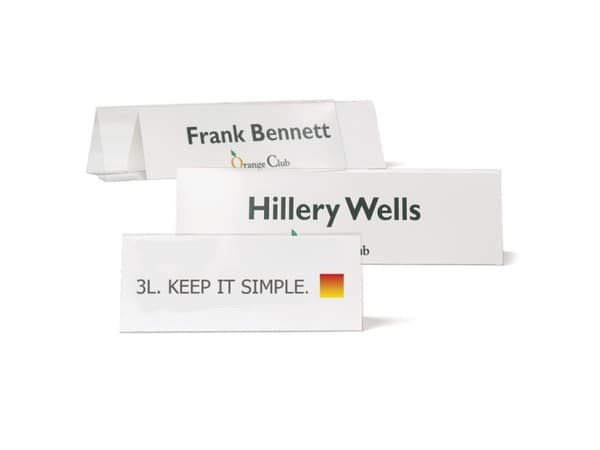 Bordskilt Simple 63x210mm,10stk - - (10 stk. hver)