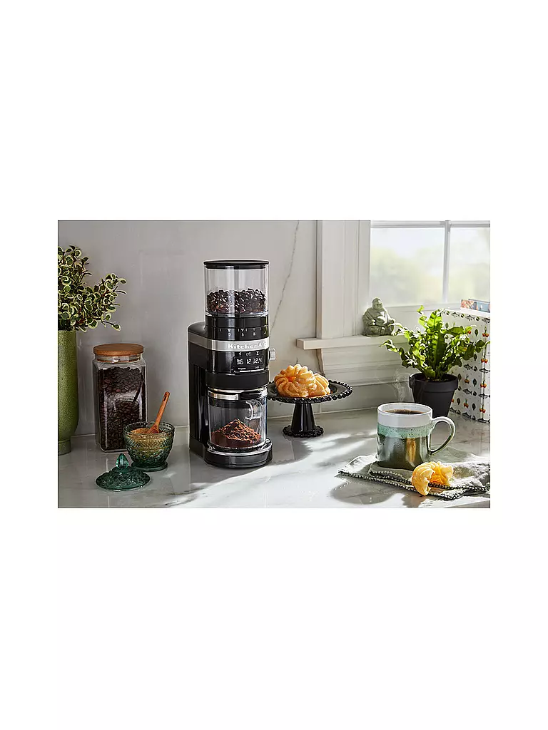 KITCHENAID Kaffeemühle Artisan 5KCG8433EOB Onyx Schwarz schwarz