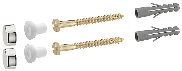 Fixation tirefonds pour WC tête hexagone 6 x 70 mm