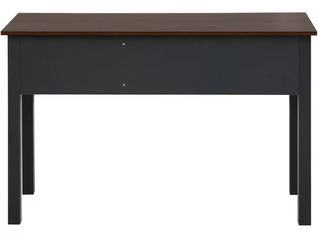 Marion | Bureau avec 2 tiroirs en MDF gris