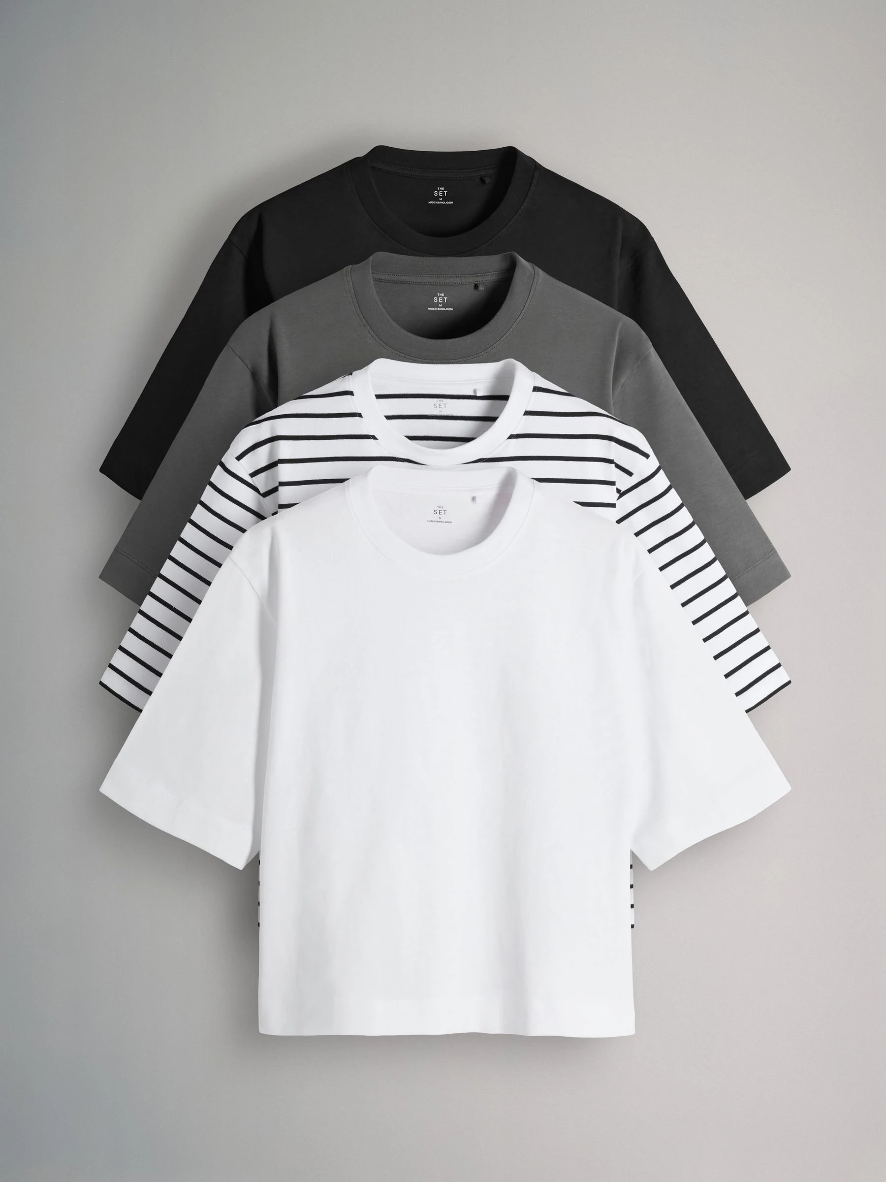 The Set 4 Pack Heavyweight Short Sleeve T-Shirts