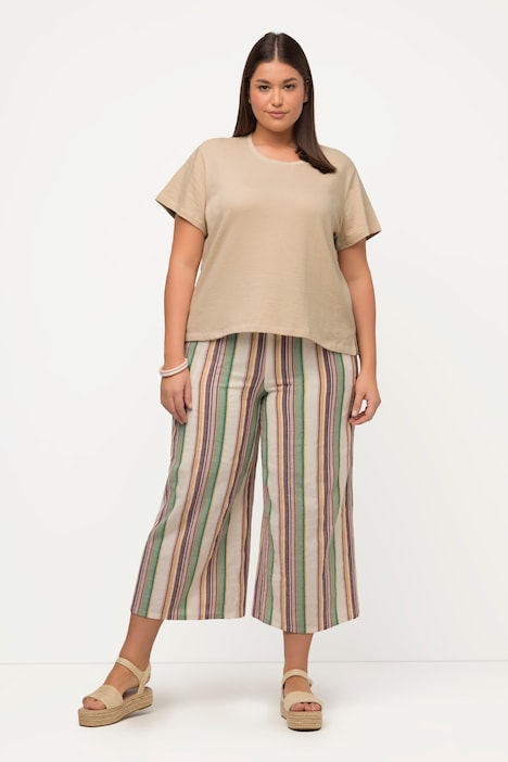 T-Shirt, Rundhals, Halbarm, Biobaumwolle