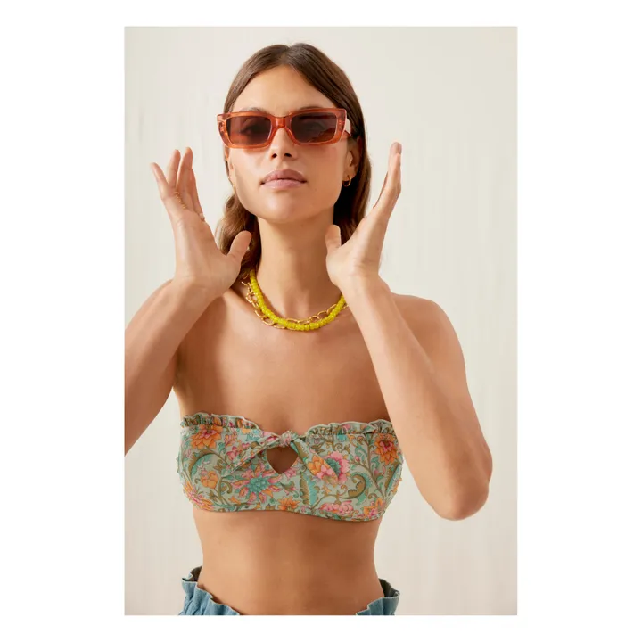 Louise Misha Haut de Maillot Bayi Fibres Recyclées - Collection Femme | Bleu