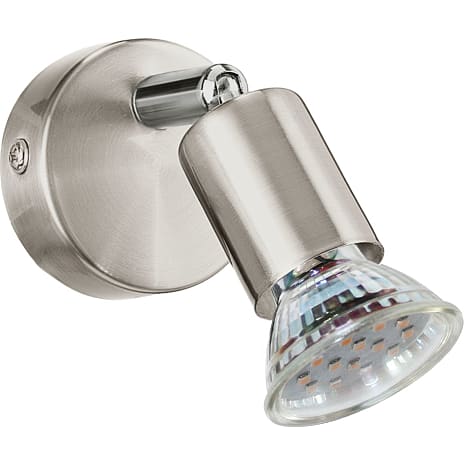 Mini Spotlampe - børstet stål