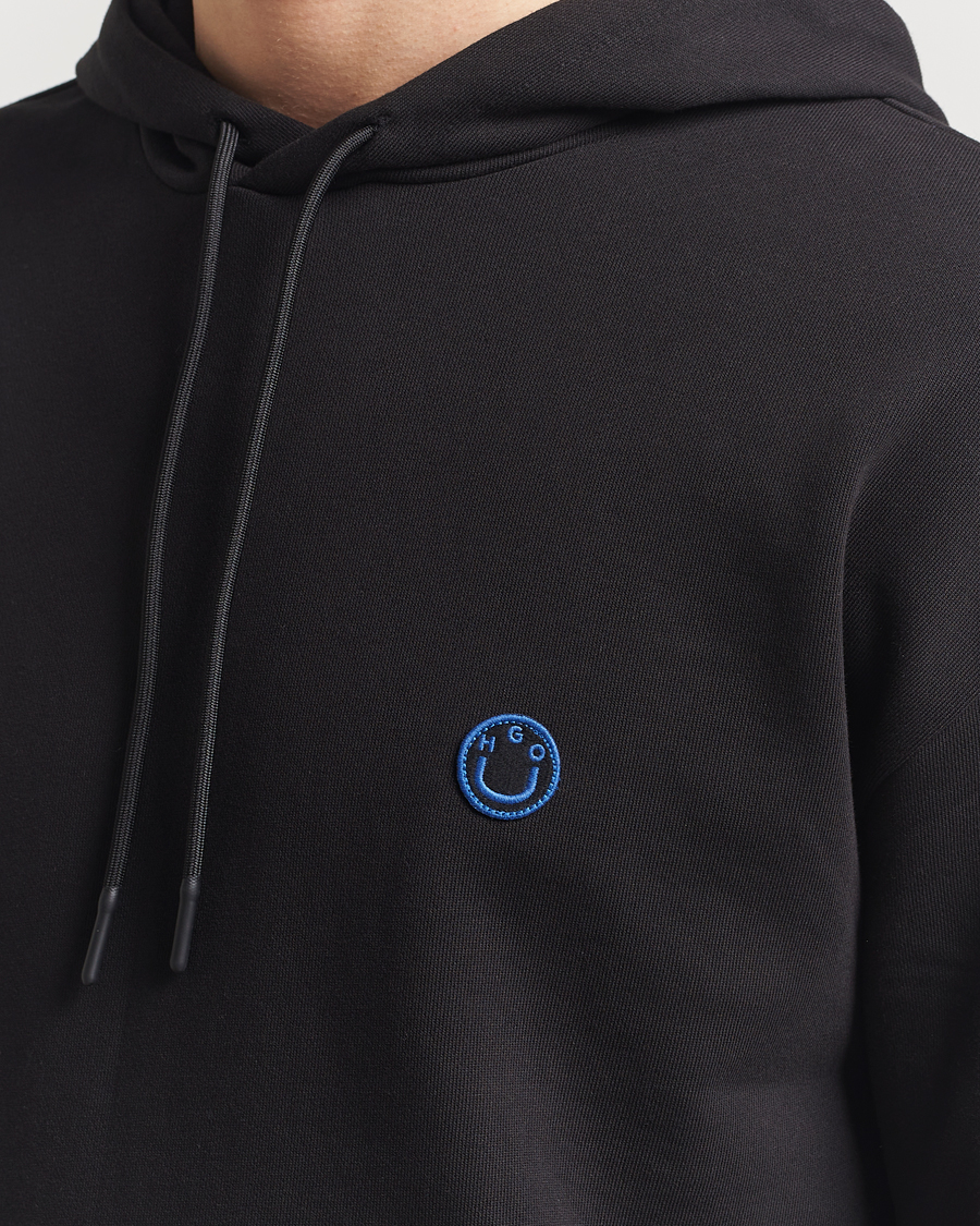 HUGO Nottyo Smiley Logo Hoodie Black