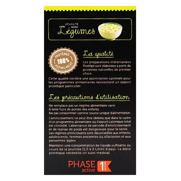 Protifast Soupe Hyperprotéinée Velouté de Légumes 7 sachets