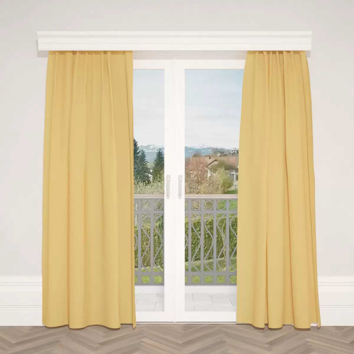 Verdunkelungsvorhang Satin Gold
