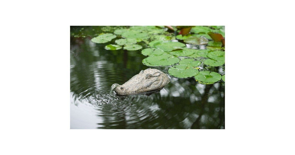 UbbinkDrijvende spuitfiguur Krokodillenkop waterornament