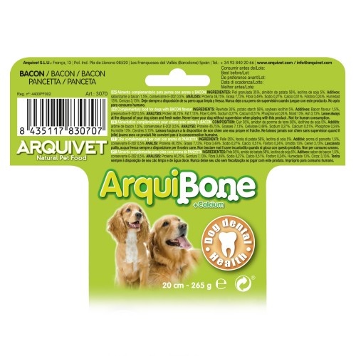 Osso Arquibone sabor bacon para cães.