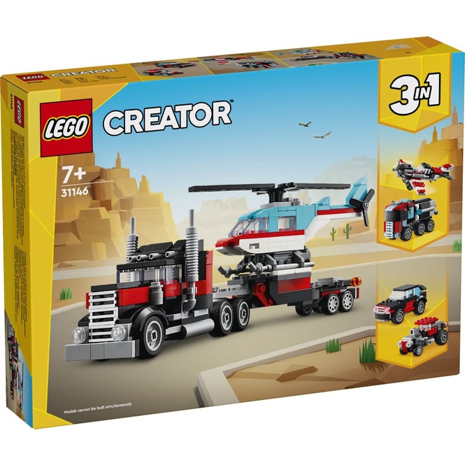 LEGO® Creator 31146 - Tieflader mit Hubschrauber