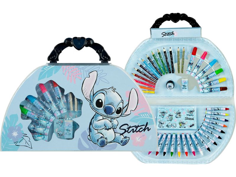 Undercover Malset Lilo & Stitch 51-teilig Praktischer Malkoffer
