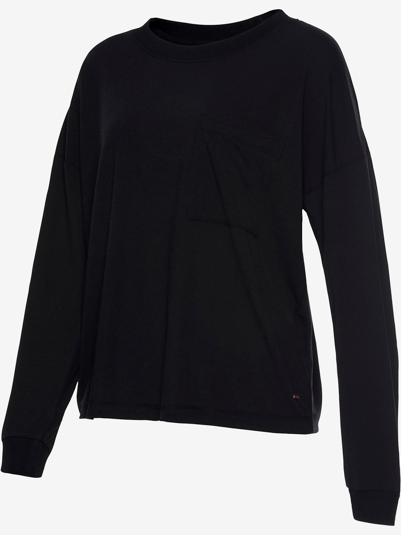 Haut de pyjama t-shirt de nuit confortable, poche plaquée