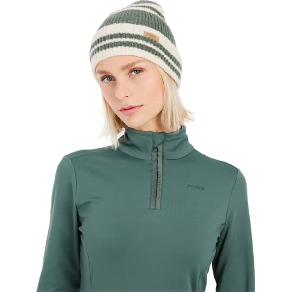 Sweat polaire PROTEST REFABRIZ 1/4 ZIP TOP W EVERGREEN