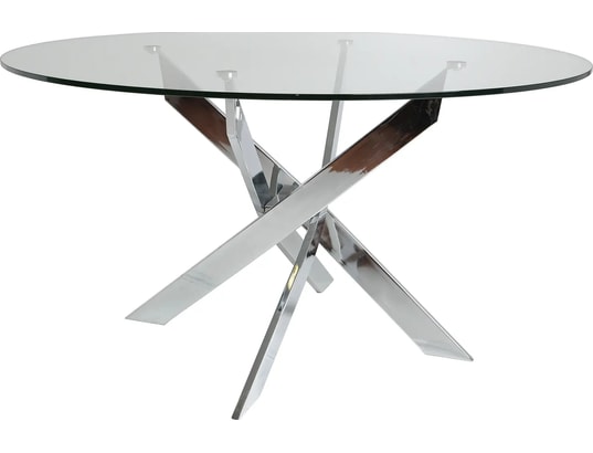 CONCEPT1 - Table Ruth 120 x 120 x 76 cm pied chromé