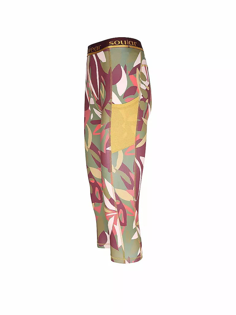 MEY Sport Leggings 3/4 dunkelgrün