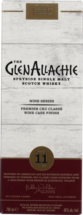 GLENALLACHIE 11 YEARS PREMIER CRU CLASSÉ FINISH 70CL