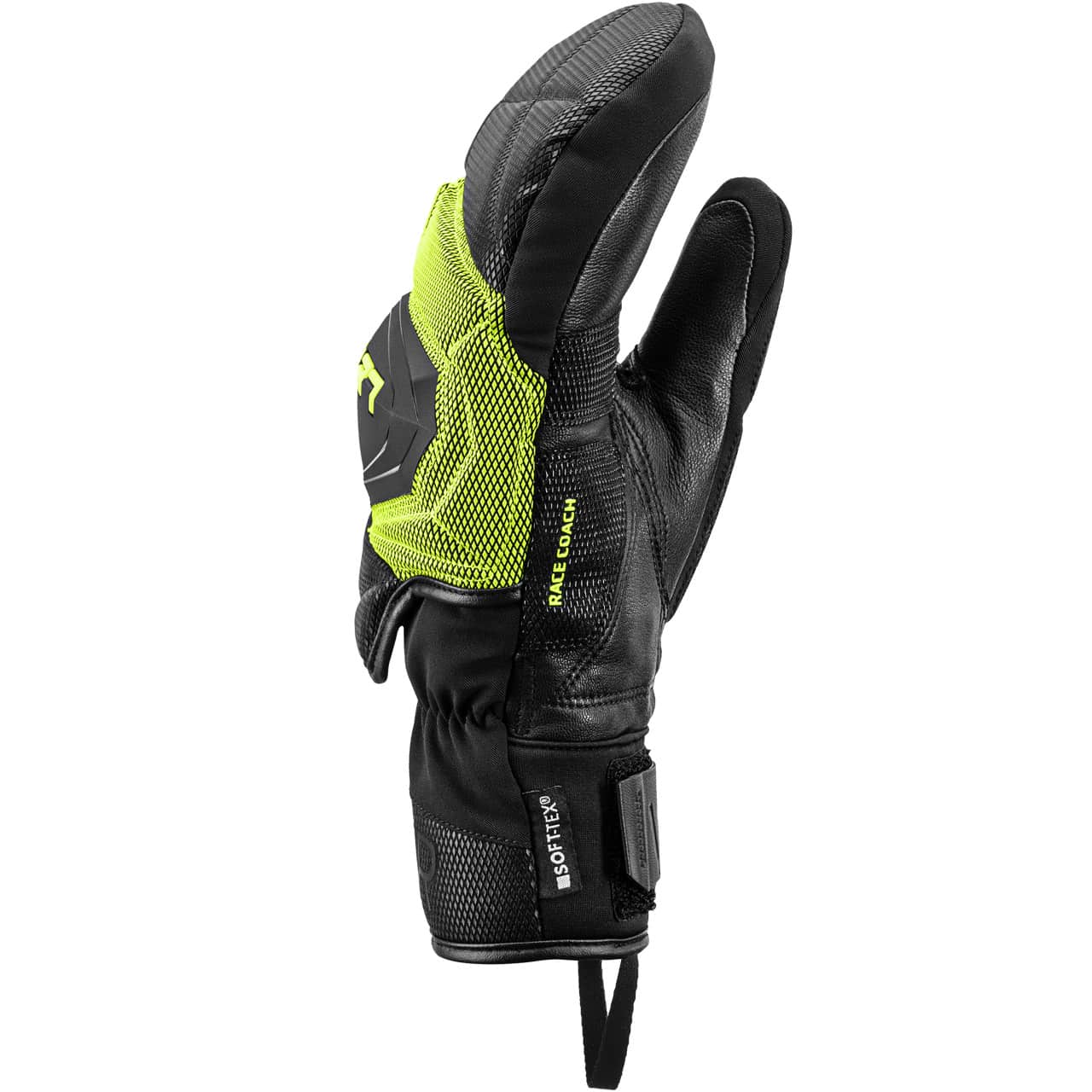 Leki Herren Fäustling WCR COACH 3D black-ice lemon | Leki | L | Brands | XSPO-Fashion
