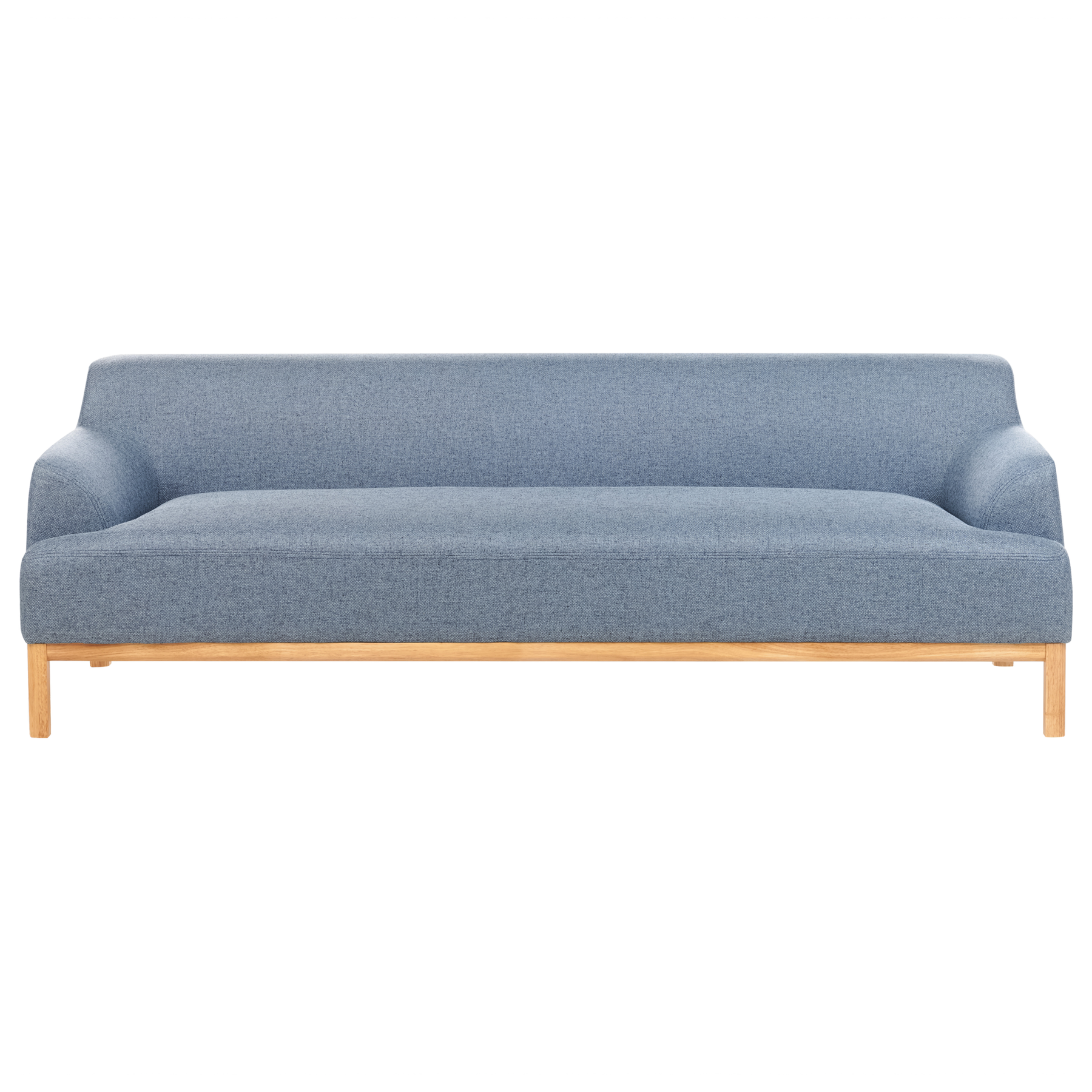 Beliani - SOSJO - Driezitsbank - Blauw - Polyester