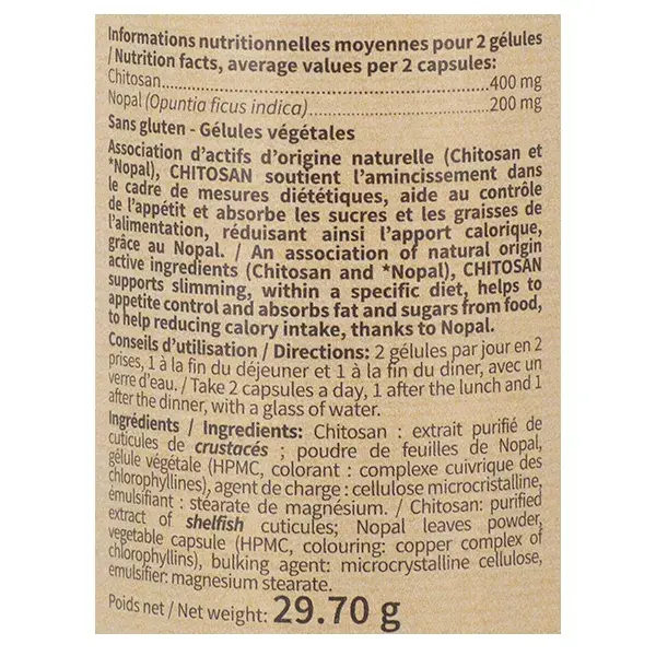 NutriExpert Chitosan 60 gélules