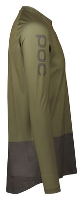 Maillot Manches Longues Poc MTB Pure Vert/Gris Foncé