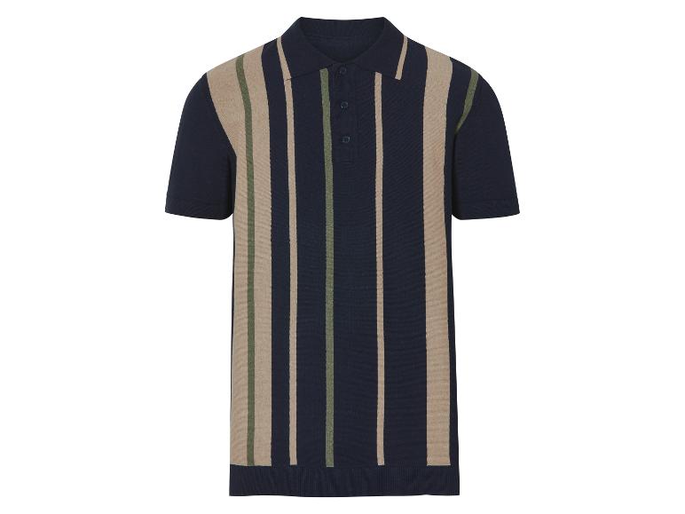 Gebreid heren poloshirt