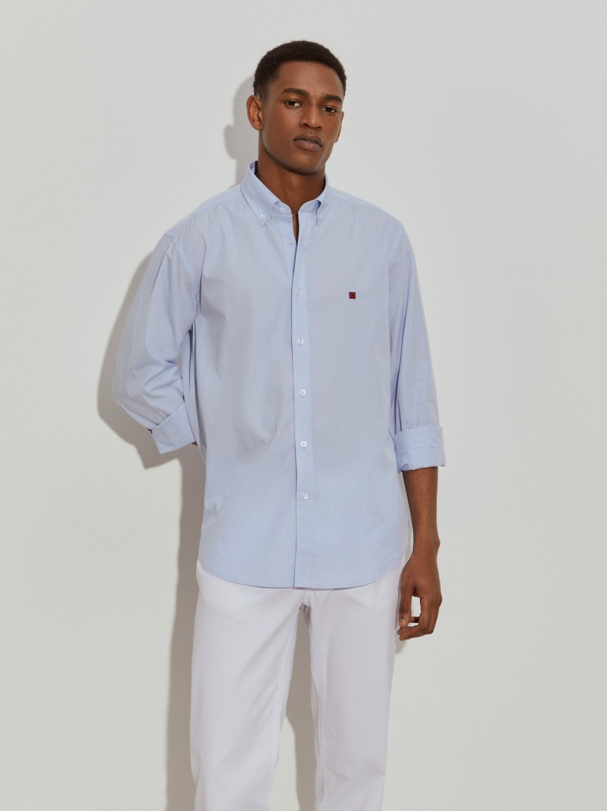 Camisa regular fit de algodão