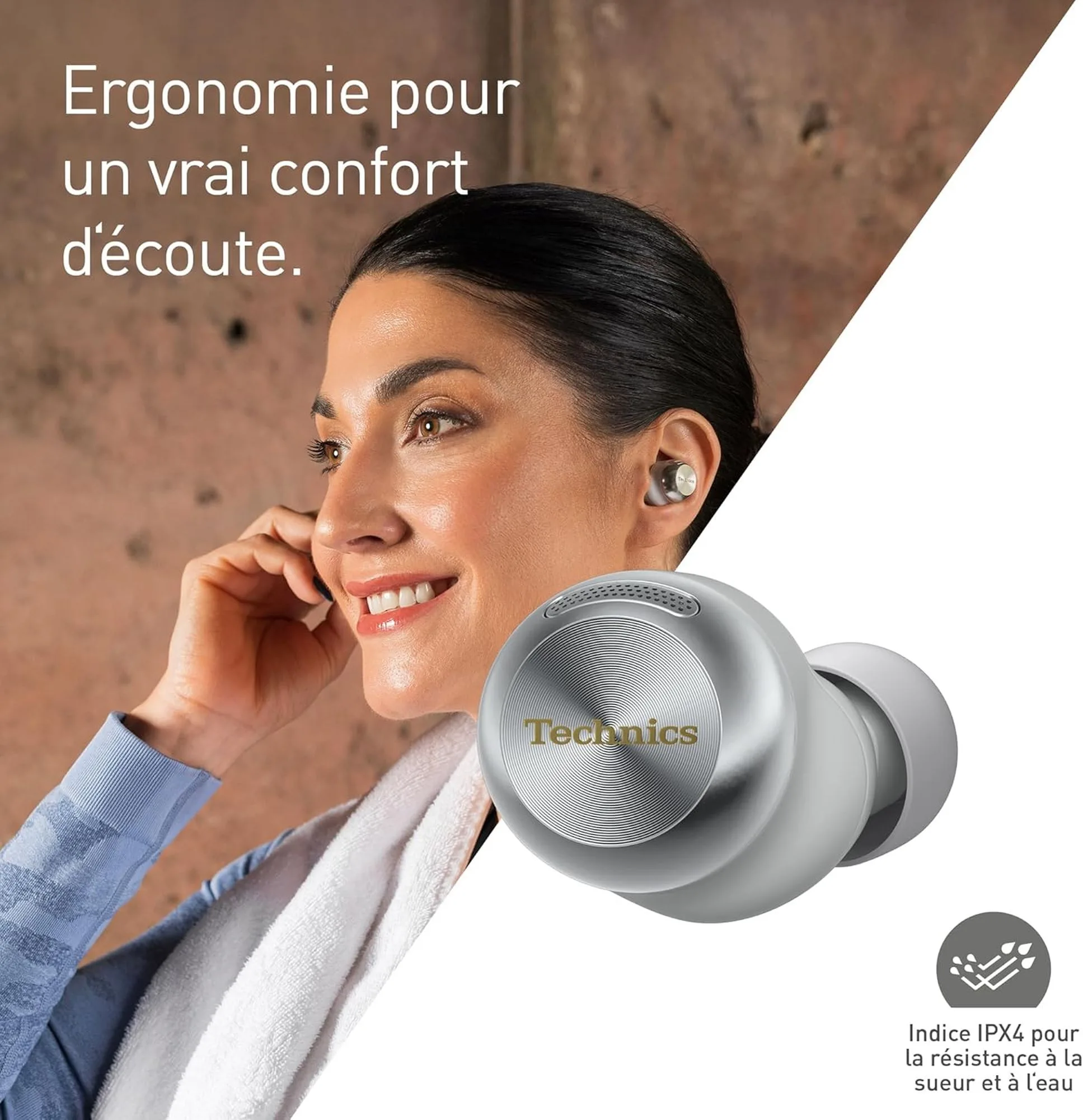 Technics EAH-AZ100 Silver Écouteurs True Wireless