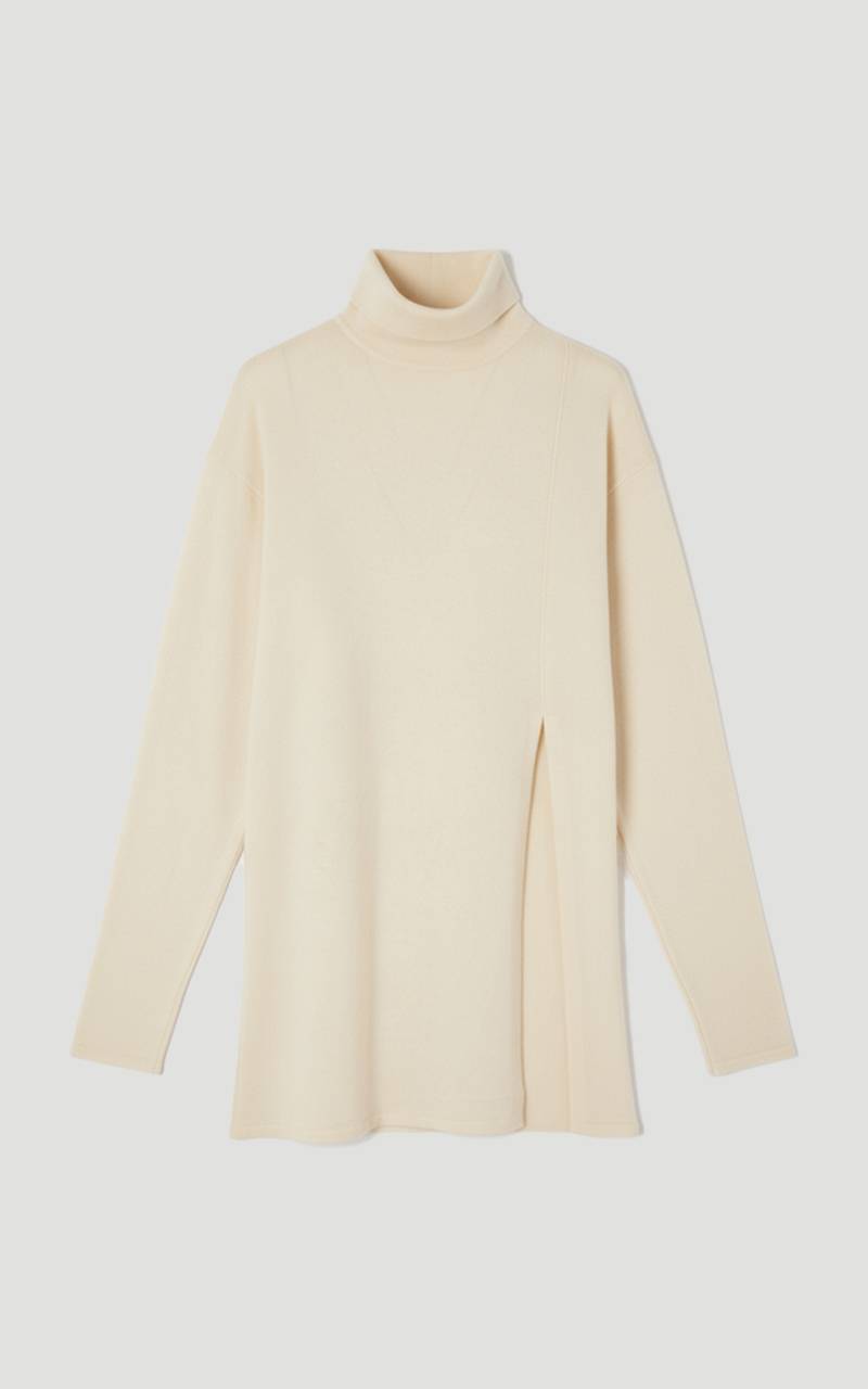 KarenMillen Haut en Maille Longue à Fente Profonde Mélange Cachemire